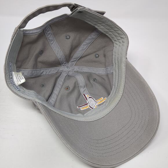 North & Acrux Baseball Cap Gray One Size Adjustable Embroidered 6 Panel Cotton - Picture 7 of 9